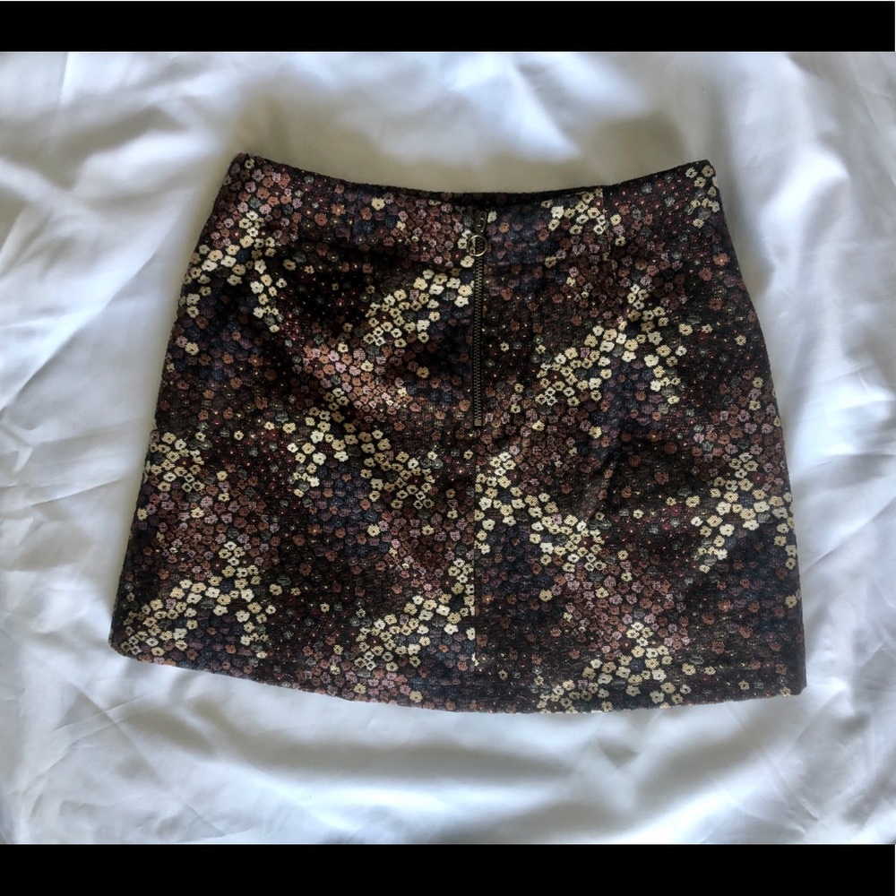 Floral Tapestry Mini Skirt - Zara